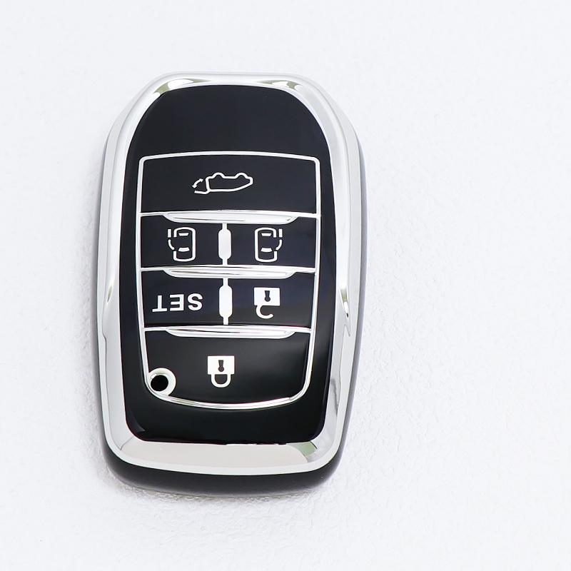 5 6 Buttons For Toyota Alphard Previa Voxy Noah Esquire Vellfire Harrier Tpu Car Key Cover Case Remote Shell Fob Holder Keychain