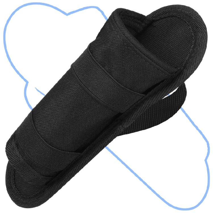 900D Nylon Mic Storage Pouch Microphone Organiser Bag with Broad Nonslip Bands and Shockproof Structure Black