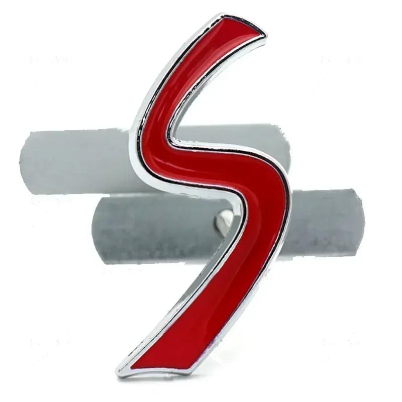 

For Mini S Logo Front Hood Grill Badge Emblem Decals for Cooper R50 R52 R53 R56 R57 R58 F55 F56 Car Styling Sticker Accessories срібний
