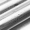 Waterproof Wallpaper Decor Film Stainless Brushed Silver Adhesive Wallpaper  Refrigerator