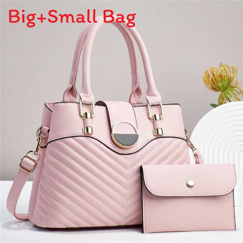 

Simple Solid Color Shoulder Bag With Inner Pocket And Soft Material For Casual Outings рожевий