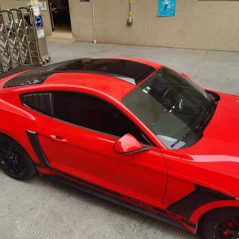 Fits 15-22 Ford Mustang American Models: Modified Roof Decoration Air Vent Spoiler.