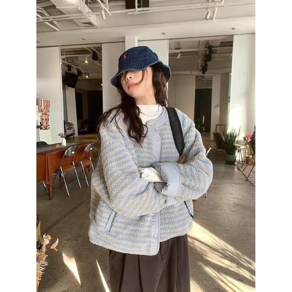 Double-sided cotton-padded clothes, fleece cotton-padded clothes, scarves, cotton-padded jackets, new warm and loose coats