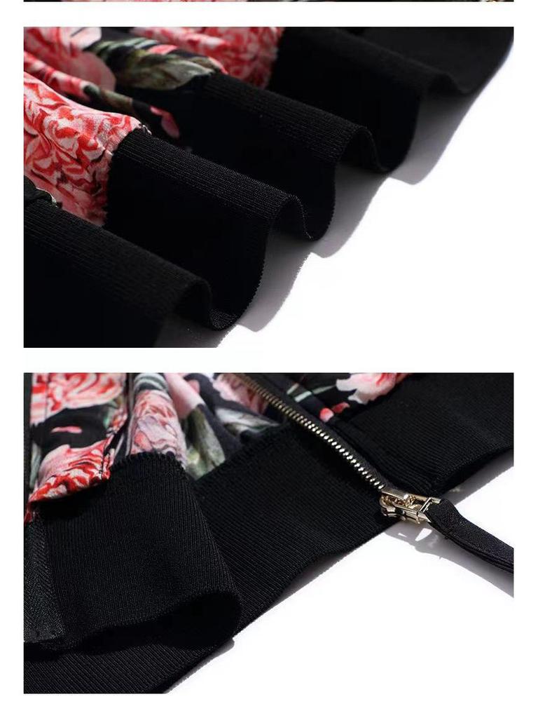 2025 Summer Plus Size Chiffon Cardigan - Women's Printed Long Sleeve Sun Protection Jacket for Middle-aged Moms
