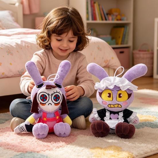 Circus Animal Plush Toy, Soft Stuffed Clown Doll for Kids, Cute Cartoon Character Plushie, Gift for Game Lovers Adults