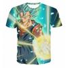 Japanese Anime Dragon Ball Z 3d Print Vegito Blue Super Saiyan Big Bang Flash T-Shirt Fashion Kids