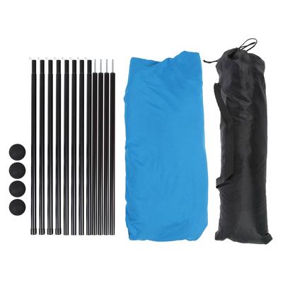 Strandzelt Sonnenschutz UPF50+ Stabilität 4 Stangen Outdoor Pop Up Strand Schattendach für Camping