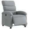 VidaXL Fauteuil inclinable électrique Gris clair Tissu, fauteuil électrique pour personnes âgées, fauteuil inclinable, 3203954