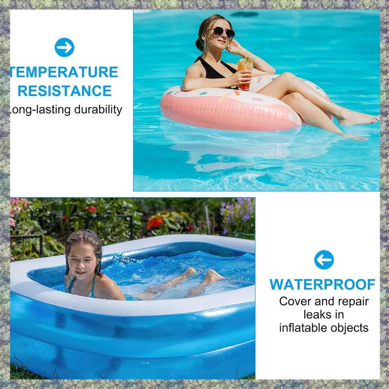 WON Inflatable Patch Repair Kit 2.8 In X 2.8 In,Waterproof TPU Repair Tape For Tent Air Mattress Floats