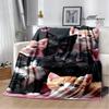 3D Cute Cat Printed Blanket Flannel Warm Blankets Soft and Comfortable Blanket Bed Linings Cubre Cama Birthday Gift