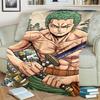 Comfortable Soft Blanket with "ONE PIECE" Print Flannel for Sofa and Bedroom