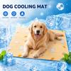 Cartoon Dog Cooling Mat Breathable Ice Silk Dogs Sleeping Pad Waterproof Summer Puppy Cushion for Indoor Outdoor Pets Supplies