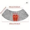 Velvet Non Slip 3D Cobblestone Embossed Bath Mat Absorbent Bathroom Floor Doormat Durable Rug for Home Entryway 1Pcs