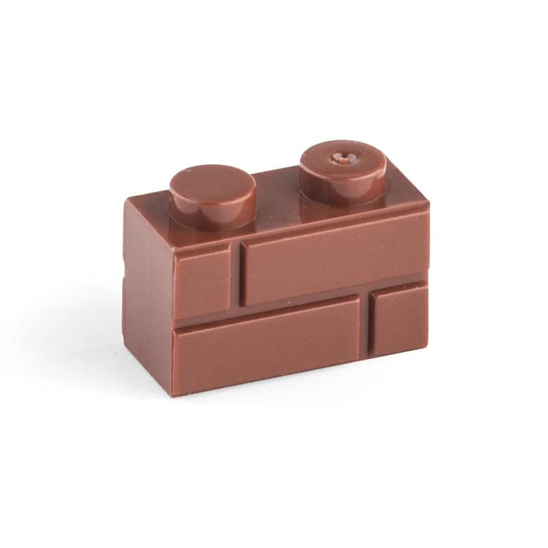 Non-Toxic 1X2Dots Moc The Wall Brick 60Pcs Mix Color Diy Classic Education Toy Parts Small Building Blocks Compatible With Lego Bricks