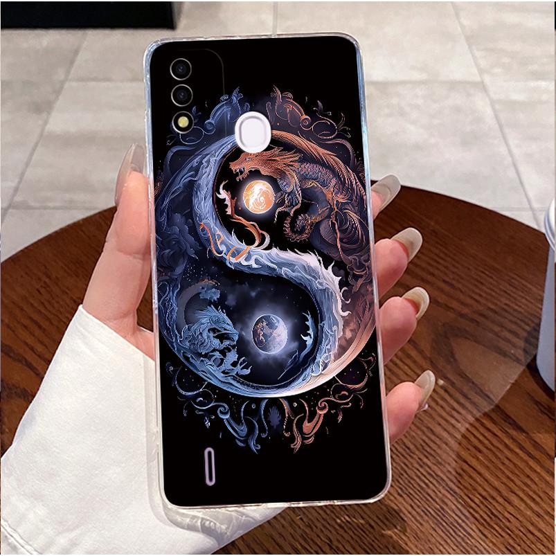 Case for ITEL P37 / Vision 2s Cover Clear Soft Silicone Love Heart Rabbit Phone Casing for itel P37 Vision2s P651L P651W Shell