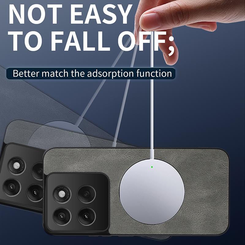 For Motorola Edge 60 Fusion / Pro / 60 60s New Magnetic Matte PU Leather Camera Lens Protector Back Case Wireless Charging Cover