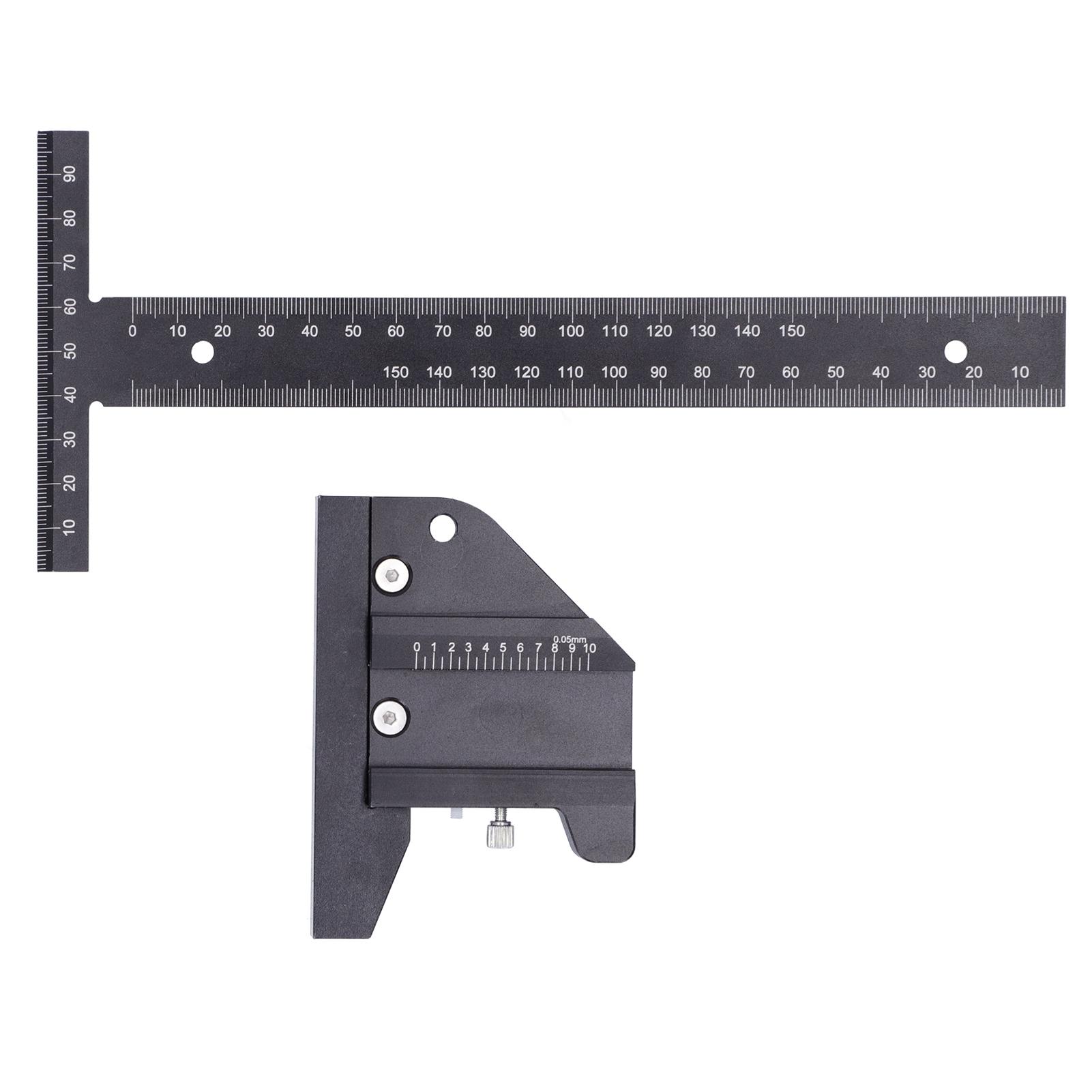 

Прямая линейка TType разметочная линейка из алюминиевого сплава деревообрабатывающий измерительный инструмент 0~150 мм 0,05 мм