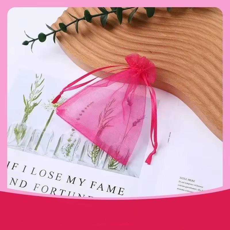 100pcs 7x9cm String Makeup Bag Colorful Drawstring Bag Jewelry Packaging Bags Wedding Gift Storage Drawstring Pouches