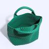 Women's Large Fashionable Woven Tote Bag - Versatile Double-Wrist Mother-Child Shopper
