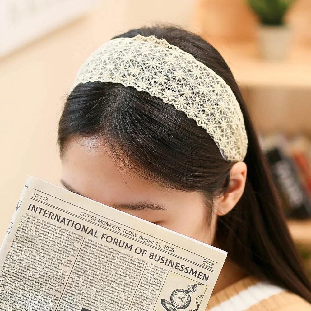 Daily Headband Designer Headband Angel Shushu Oriental Lace Hairband Ivory Ju Vidastory
