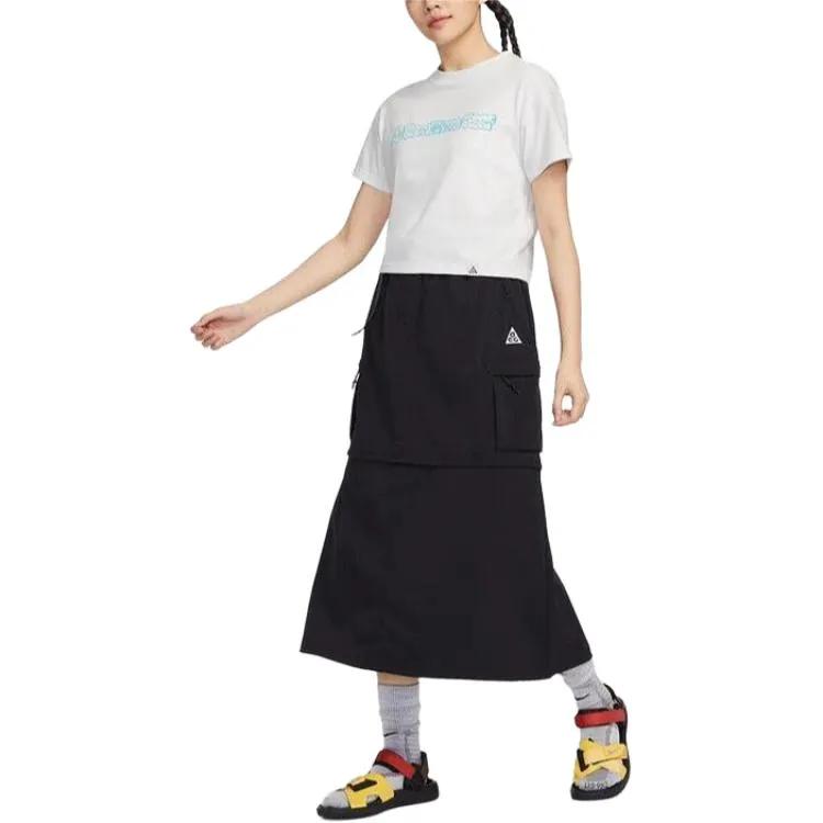 Nike Casual Long Skirt Women's Black (Unisex) Casual Long Skirts FN1970 010