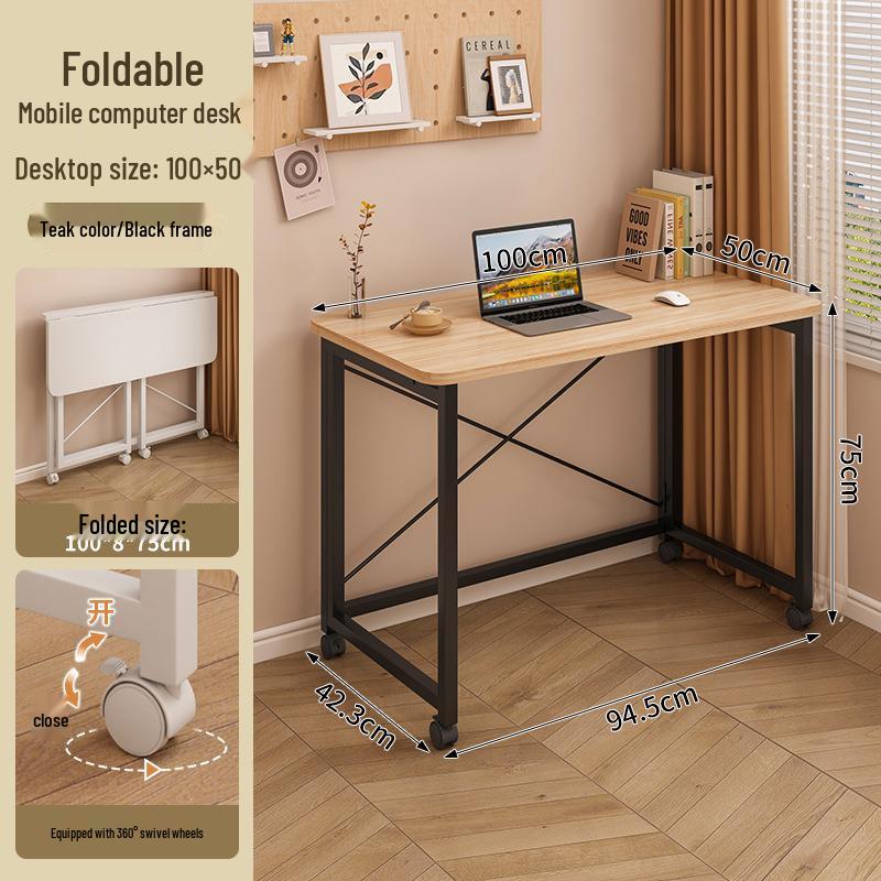Multi-purpose Folding Table: Portable Computer Desk & Dining Table for Home & Study