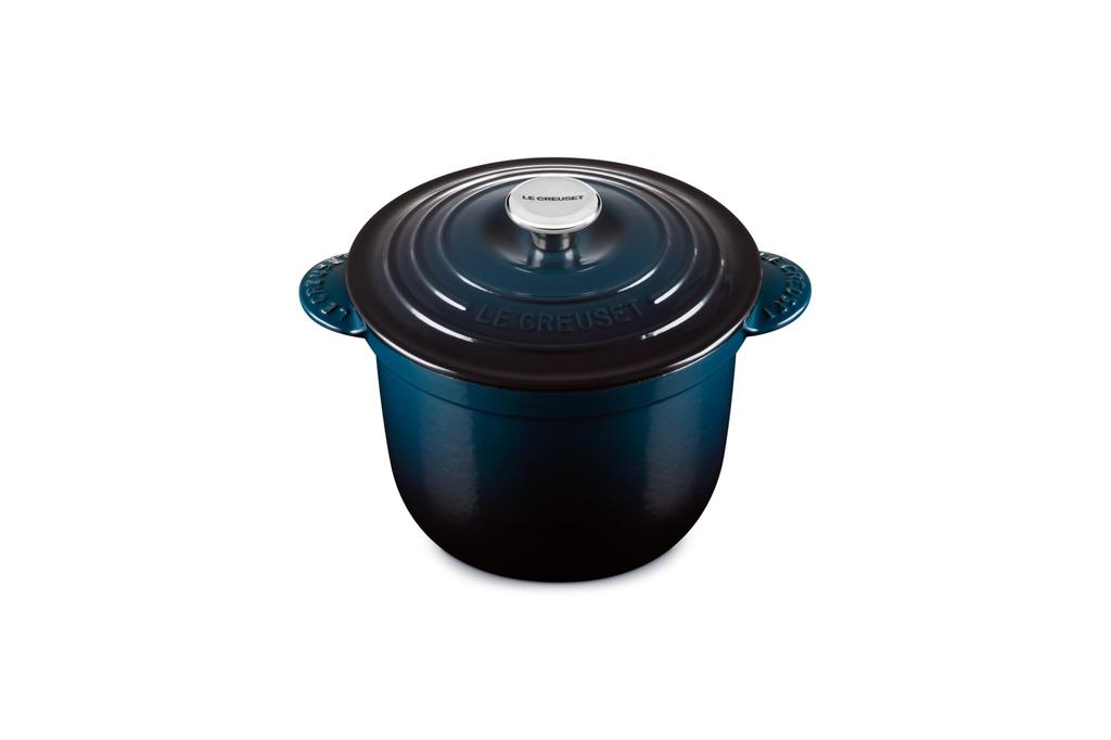 Le Creuset Cast Iron Enameled Cocotte Every 20 Navy Gas IH Oven Dishwasher Safe