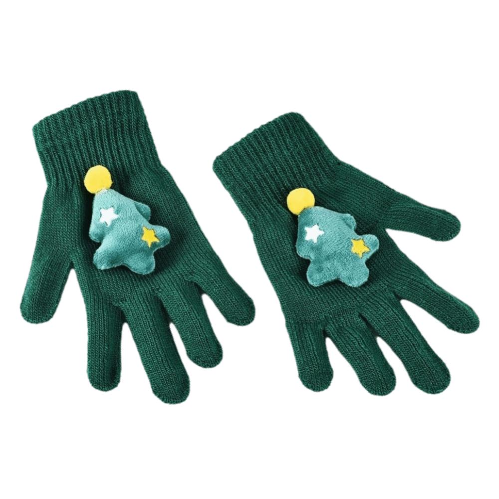 5-12Years Old Warm Children Mittens Christmas Knitted Gloves Fashion Kids Winter Gloves Toddler
