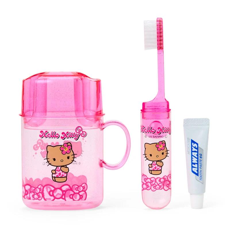 Sanrio Hello Kitty Toothbrush Set ( Pink ) Japan NEW
