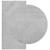 IZA Short Pile Rug Scandinavian Style Grey 100 X 200 Cm