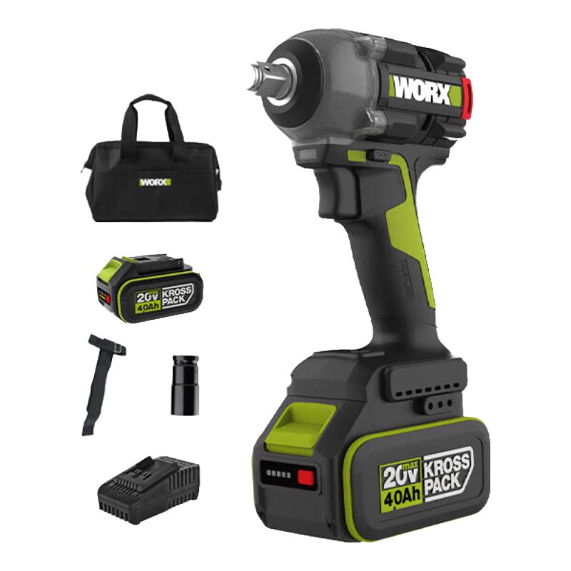 

WORX 20V Безщітковий Акумуляторний Ударний Гайковерт з Високим Крутним Моментом Штекер CN (адаптер в комплекті)