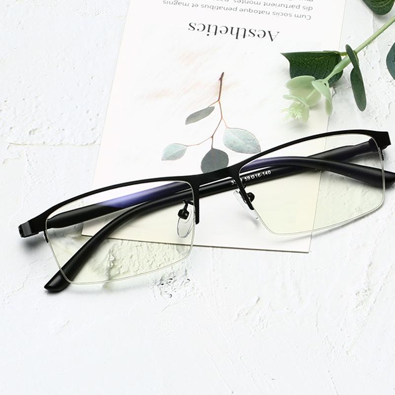 Half Frame Anti-blue light Nearsighted Eyeglasses Resin Nearsight Woman Men Shortsighted Myopia Eyewear -1.0 -1.5 -2 -2.5 -3 -To -6