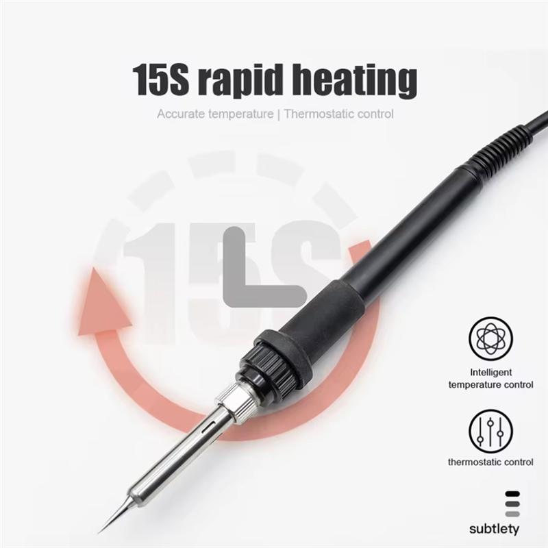 A96I-8586D Soldering Station LCD Dual Digital Display Electric Soldering 2 In1 750W Hot Air Welding Rework Station EU Plug