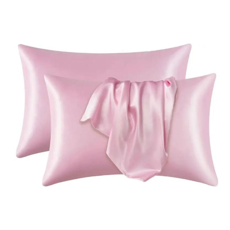 Simulated Silk Pillowcase Pillow Cover For Summer Cooling Standard Size Durability Easy Removal Pillow Sleeve