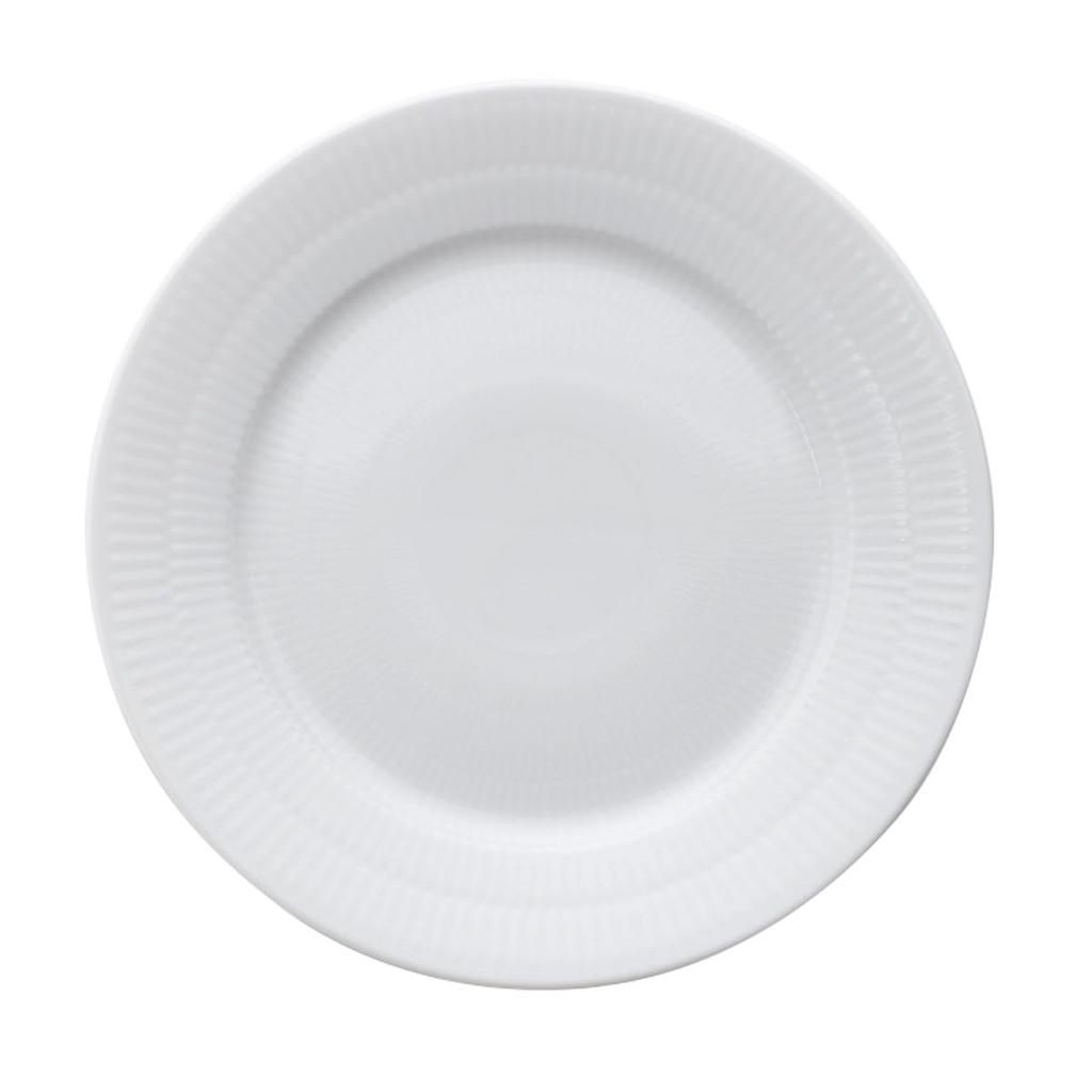 Royal Copenhagen White Fluted Plain 2408 622 Plate, 22cm (Imported)