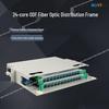 24-Core 19-Inch Fiber Optic Distribution Frame with Fusion Splicing, Stackable Chassis