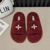 Retro soft fluffy fluffy slippers female 2025 autumn and winter new bag head drag fairy lazy cotton drag a pedal