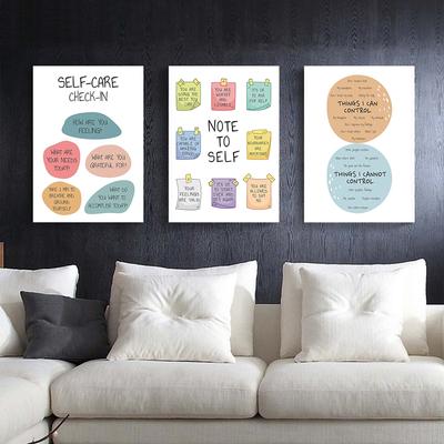 Mental Health Inspiring Quote Poster Prints Canvas Paintings Nordic Simplicity Wall Art Pictures for Living Room Home Decoration