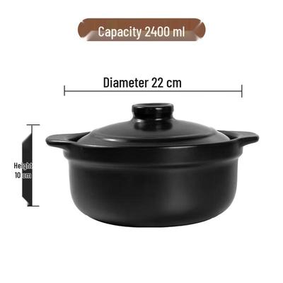 Ningzhao High-Temperature Ceramic Casserole Pot with Lid