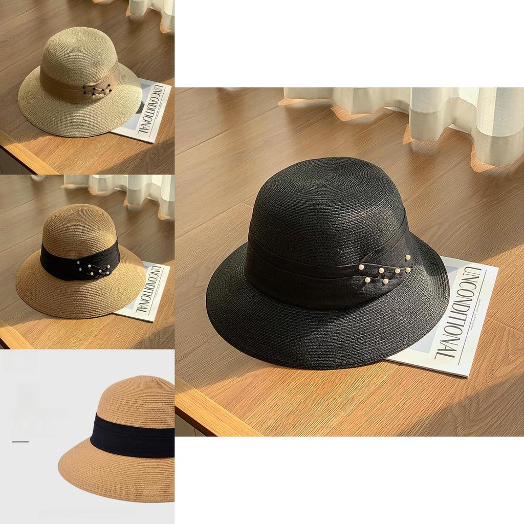 Summer Straw Sun Hat With Wide Brim For Women Sun Protection And Fashion Outdoor Accessory