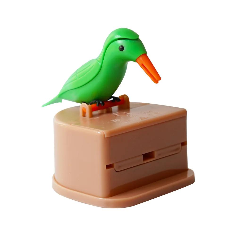 Cute Little Bird Toothpick Container Automatic Toothpick Dispenser Toothpick Holder Home Decor Table Decoration Table Accessorys