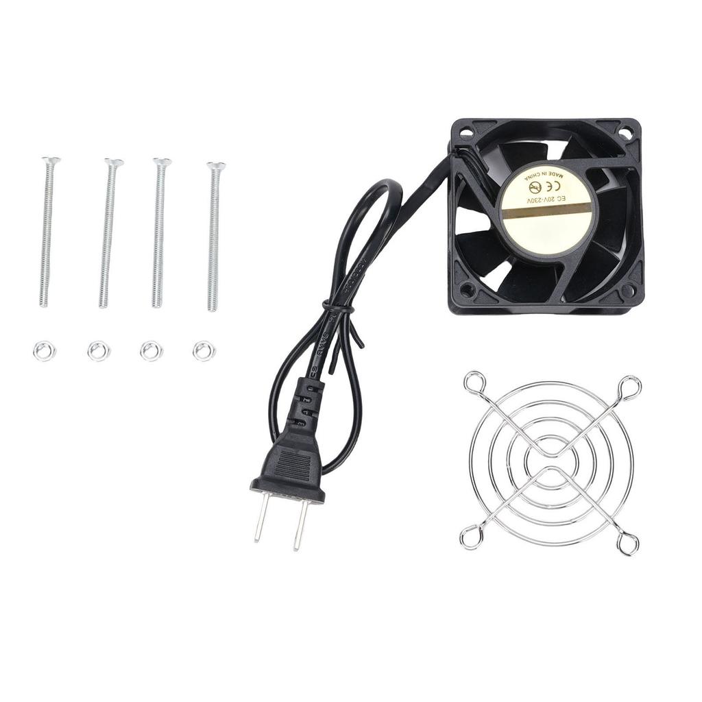 Lüfter zur Kühlung elektronischer Geräte, Doppelkugellager 6025 Klein für Belüftungs- und Abluftprojekte 60x60x25mm US-Stecker