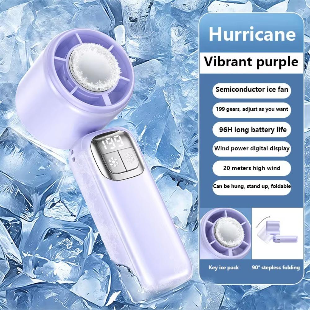 Cooling Ice Cooler Turbo Jet Fan USB Rechargeable Cooling Fan Ice Cooler Fan  Outdoor Travel Office