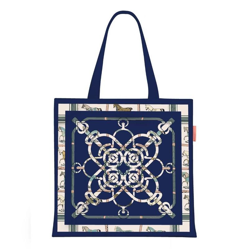 Printed Canvas Bag Women's Hand Bag Large Capacity Student Tutoring Shoulder Bag