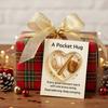 Heart Shaped Sport-Themed Pocket Hug Collection with Gift Card Football Soccer Pocket Hug Gift for Friends Family Colleagues