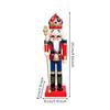 Holiday Decoration Festive Wooden Nutcracker Guard Figurine Traditional for
