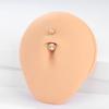 1 PZ Titanio G23 14G Oro Anelli Ombelico Piercing Ombelico Piercing Ombelico Gemma CZ 6/8/10/12mm Barra Piercing Ombelico Gioielli Sexy