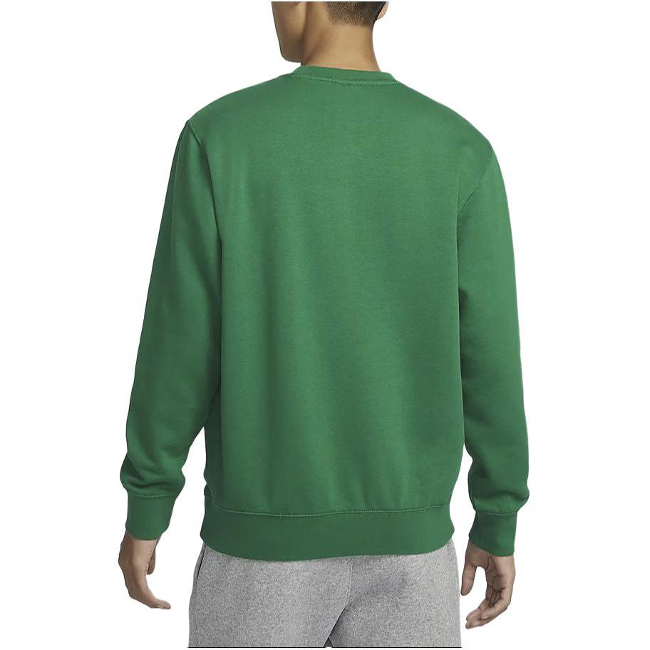 Nike Club Fleece Crew Neck Sweatshirt With Lettering Men Tops Green FN2611-365