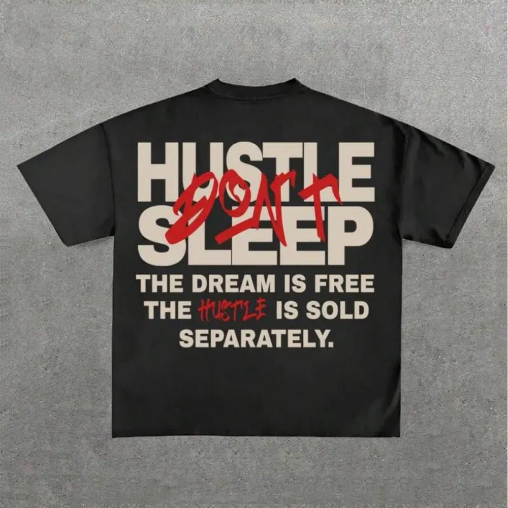 

Men s White HUSTLE Print T-Shirt with Red Lettering Casual Short Sleeve Tee Machine Washable Bold Statement Shirt for Gym - M... S разноцветный