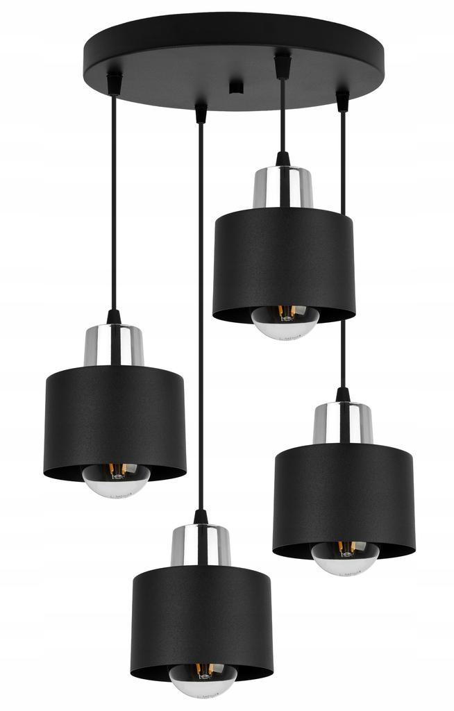 MODERN CEILING HANGING LAMP BLACK LED LAMP